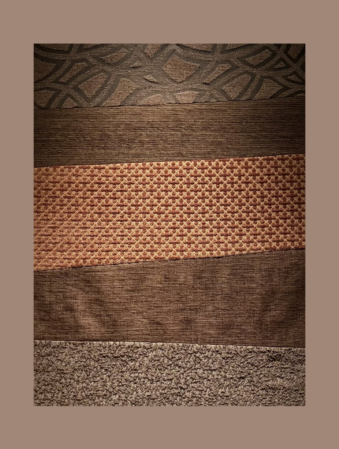 Woven upholstery texture bands