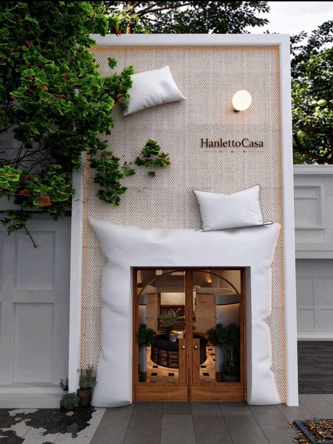 Hanletto Casa atelier entrance